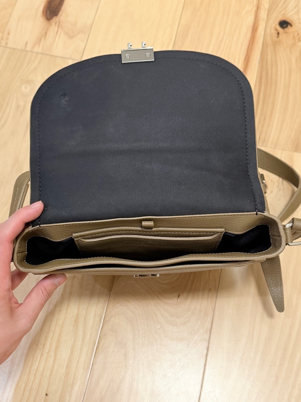 3.1 Phillip Lim Pashli Leather Saddle Crossbody Bag - Picture 7 of 11